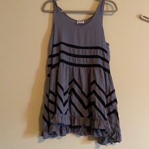 Free people polka dot and lace swing dress